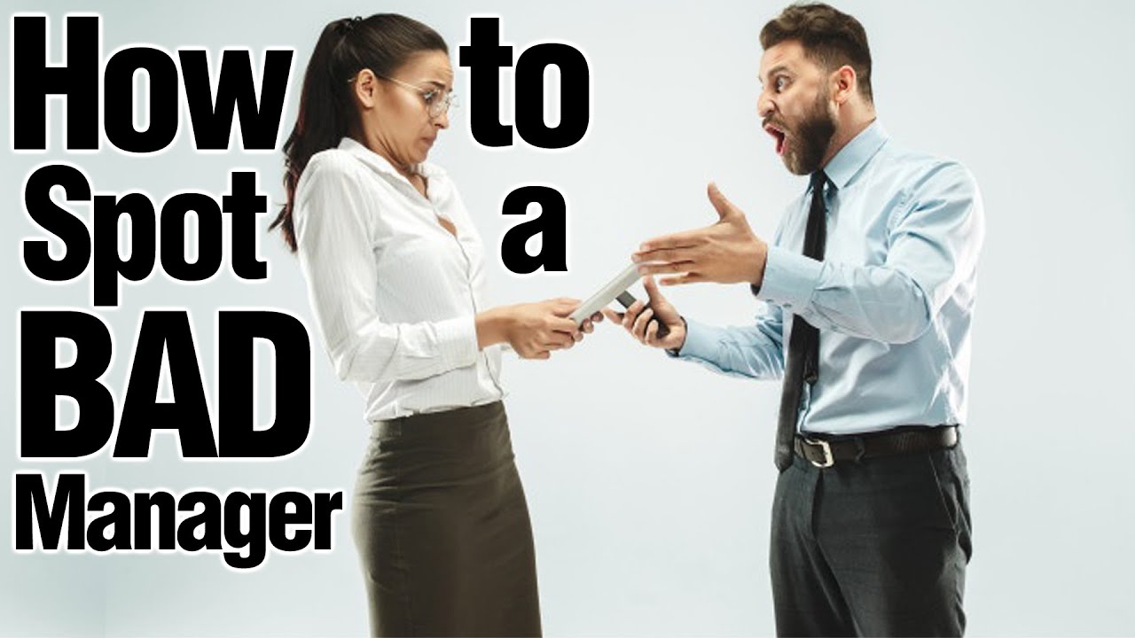 How To Spot a Bad Manager - In a Job Interview