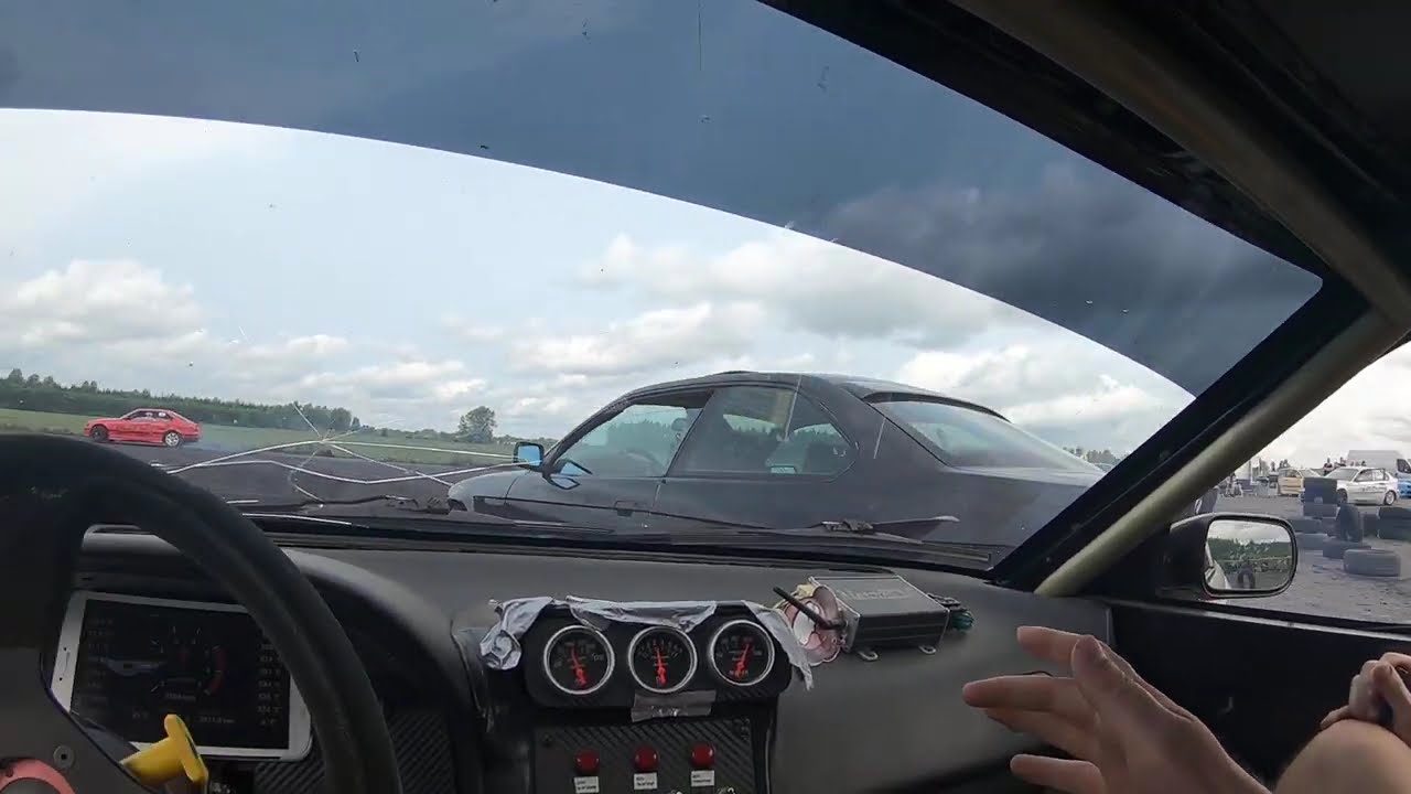 Nissan s13 1UZ onboard drift training Debrzno