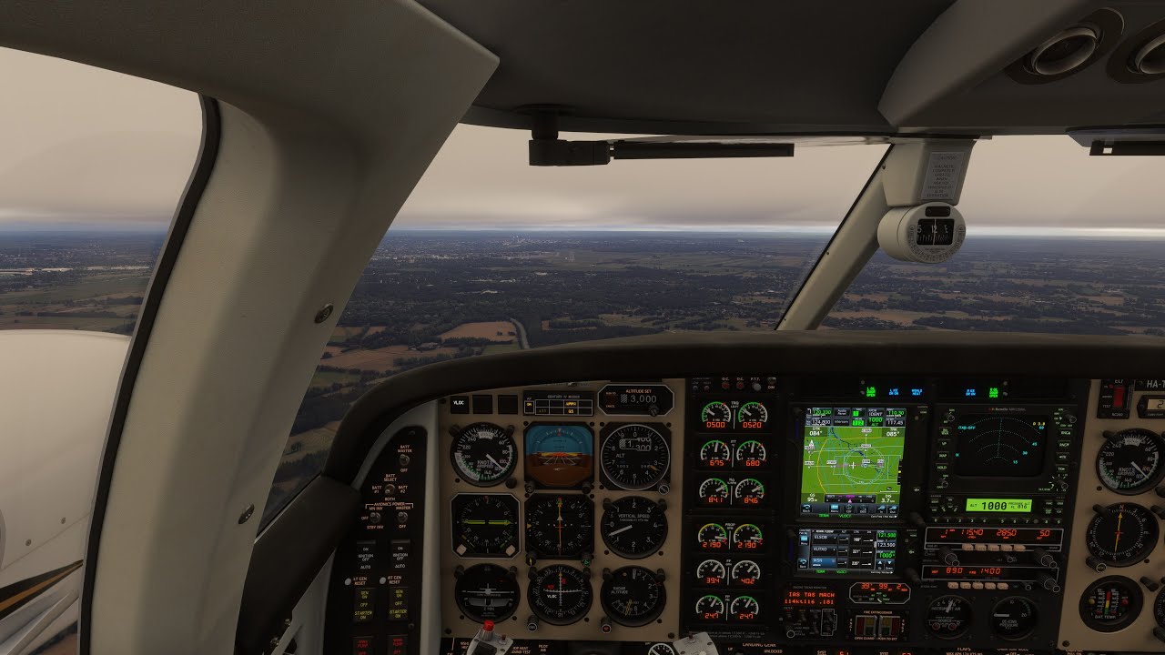 MSFS 2024 Sylt Westerland (EDXW) - Bremen (EDDW) full flight Beechcraft B60T Turbine Duke BeyondATC