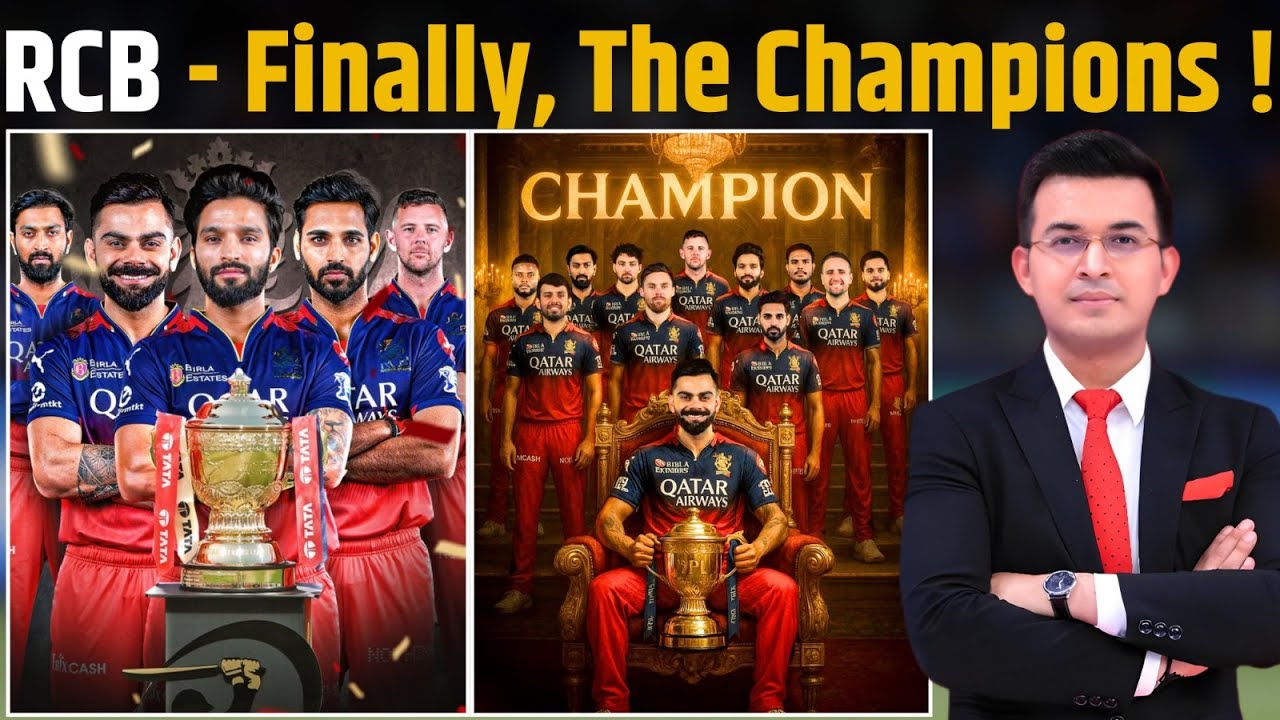 RCB vs PBKS : RCB - The Champions of IPL 2025, Virat Kohli's RCB End 18-Year Wait For IPL Title.
