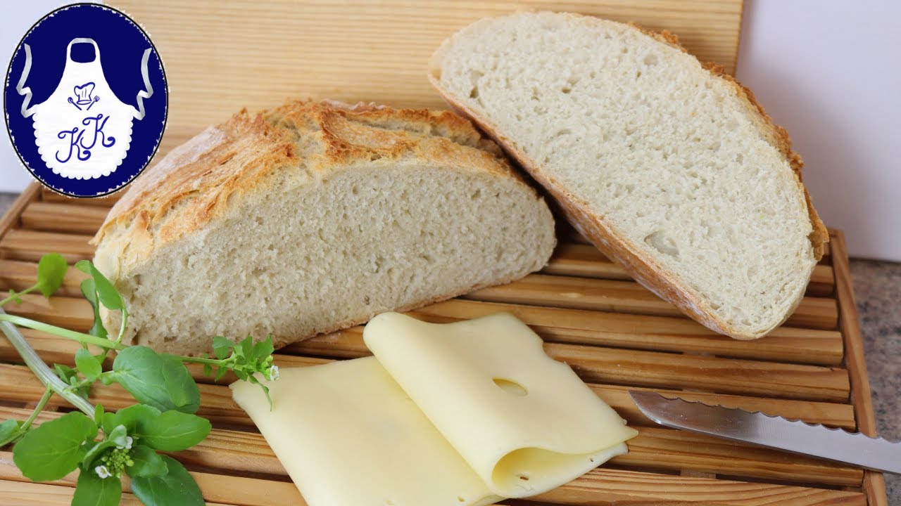 So einfach und schnell haben Sie Brot noch nie gebacken / Brot backen ohne kneten / lecker