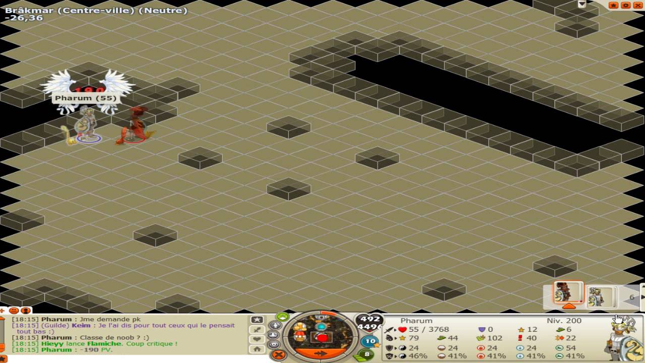 [Dofus] Sram 200 vs Roub 200 plut&ocirc;t en&eacute;rv&eacute; (Pharum) puis vs Beowolfs (Sadi)