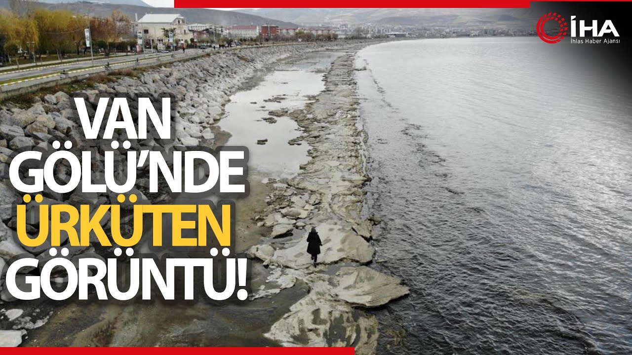 Van Gölü'ndeki Su Çekilmesi Sürüyor
