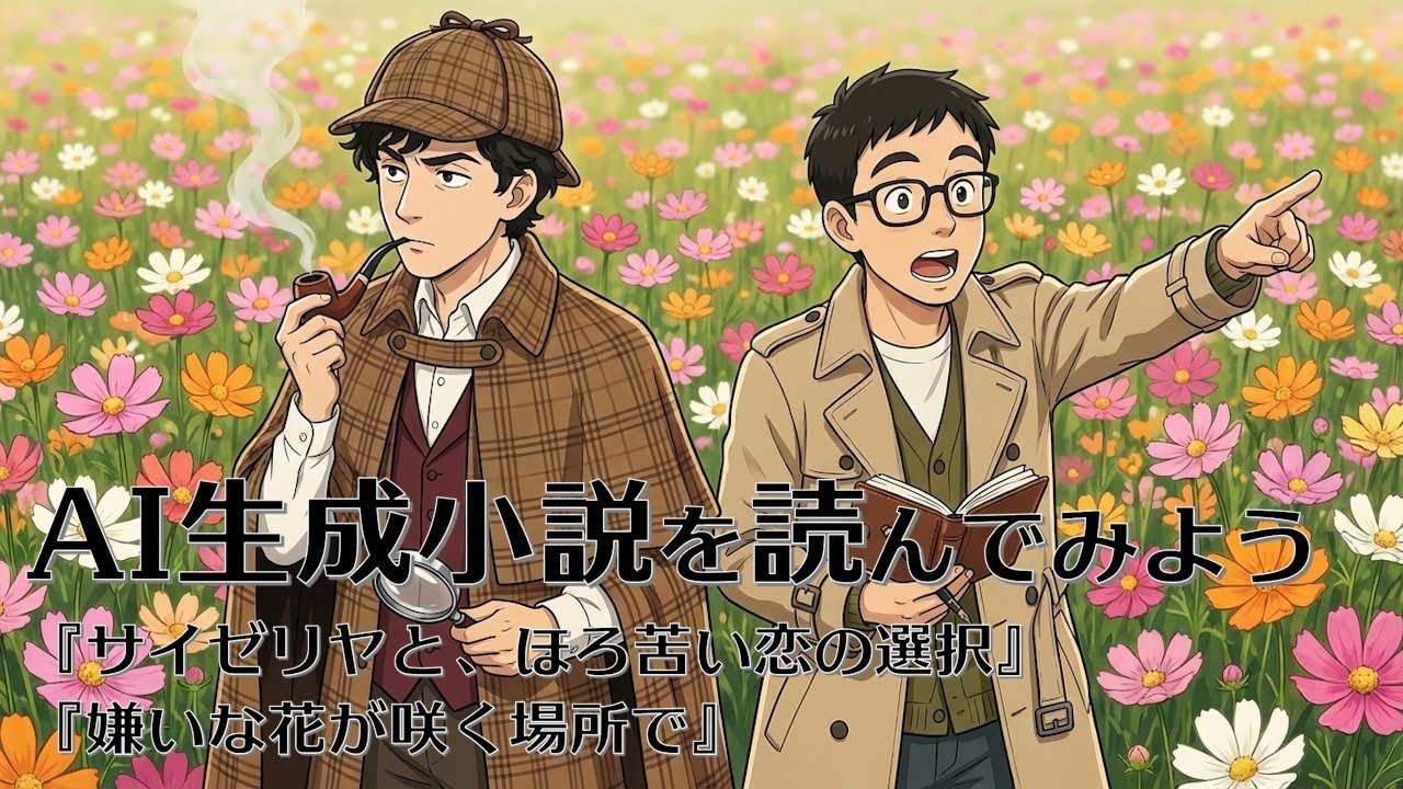 26.01.14：AI生成小説を読んでみよう『サイゼリヤと、ほろ苦い恋の選択』『嫌いな花が咲く場所で』（収録日 25.11.11）