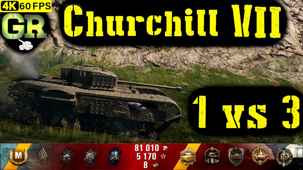 World of Tanks Churchill VII Replay - 11 Kills 3.4K DMG(Patch 1.4.0)