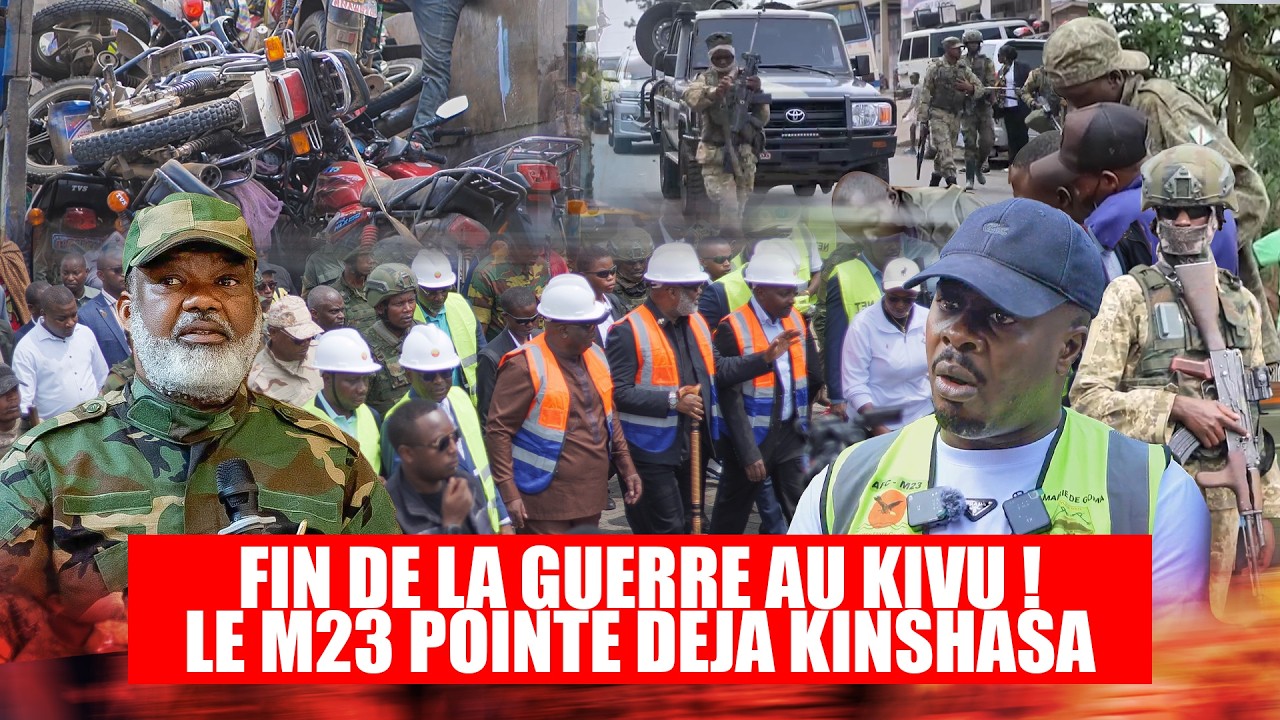 Kivu : Fin de la guerre annoncée par l’AFC/M23 – Développement à Goma, crise humanitaire au Sud-Kivu
