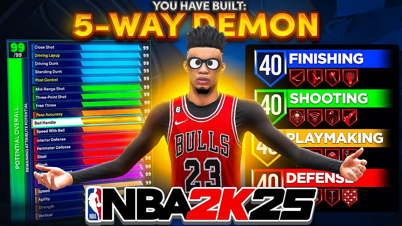 *NEW* 5-WAY DEMON BUILD is INSANE on NBA 2K25! BEST 6’4 ISO BUILD on NBA 2K25! BEST BUILD NBA 2K25!