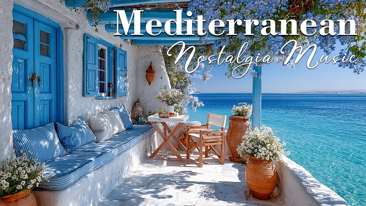 Chill Mediterranean Music & Italian Vibes 🏡🌊 2+ Hours of Relaxing Italian & Dreamy Seaside Views