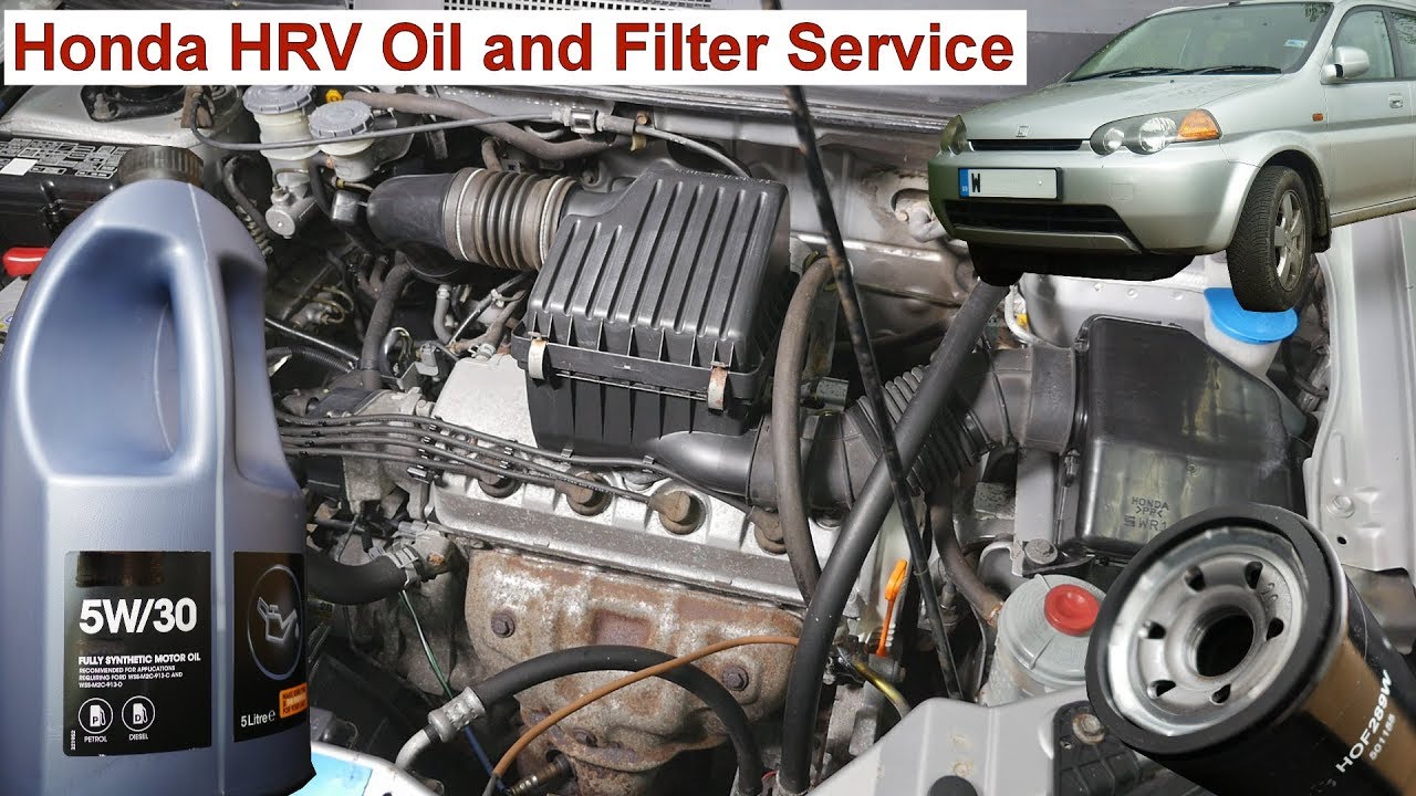 Honda HRV Oil and Filter Change  🚗 on 1.6 VTEC Petrol Engine D16W5 D16W1 D16W2 🚗 1999 - 2006