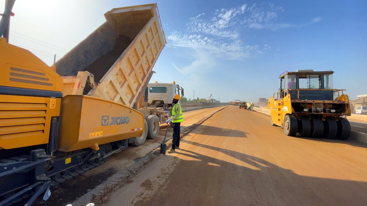 PROGRESS OF WORK,  OFANKOR   NSAWAM ROAD   MARCH 2024