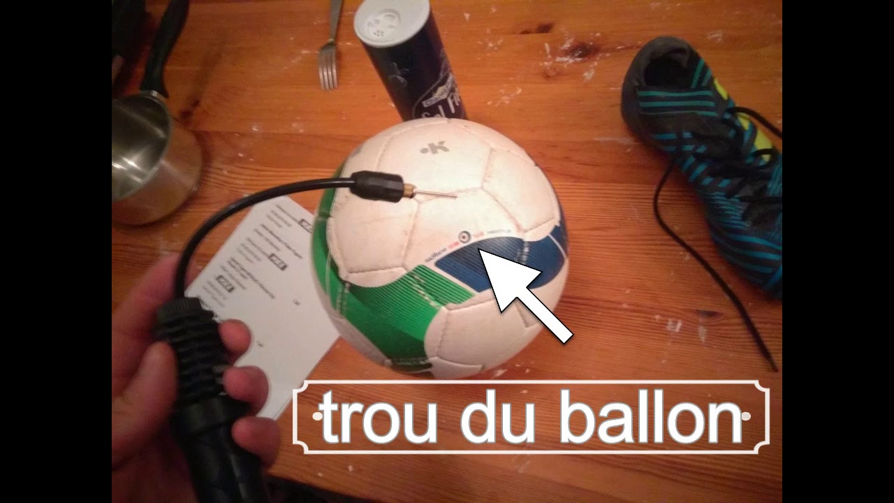 comment gonfler un ballon de football