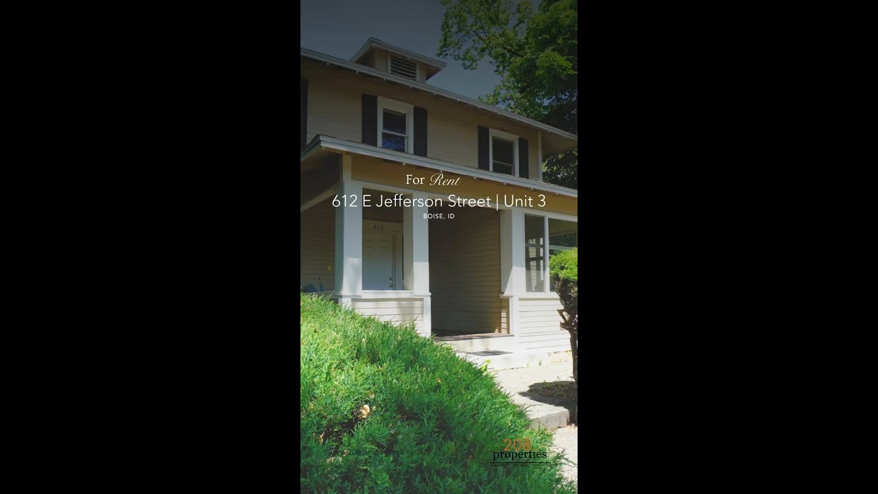 Downtown Boise Apartment for Rent | 612 E Jefferson St Unit 3