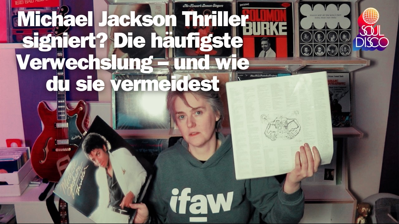 Thriller signiert? Sieht die Unterschrift wirklich aus wie auf dem Cover? #vinylcommunity #music