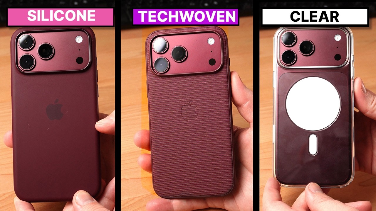 iPhone 18 Pro Max Burgundy Aesthetic Unboxing // Techwoven Clear Silicone Cases