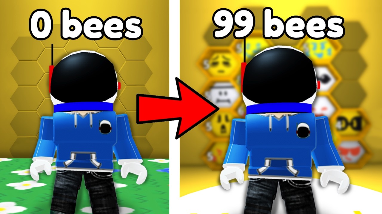 NOOB to PRO in Bee Swarm Simulator!!