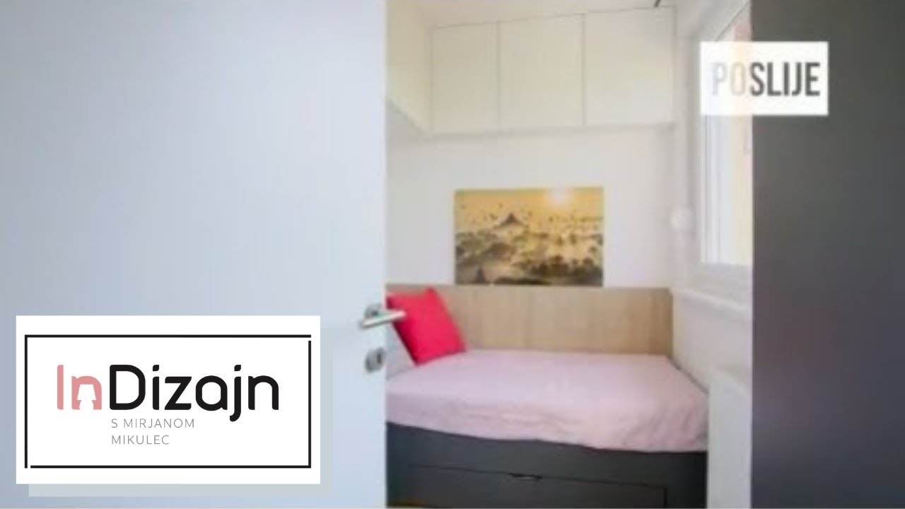 uređenje dviju soba od samo 5 kvadrata! InDizajn & Mirjana Mikulec