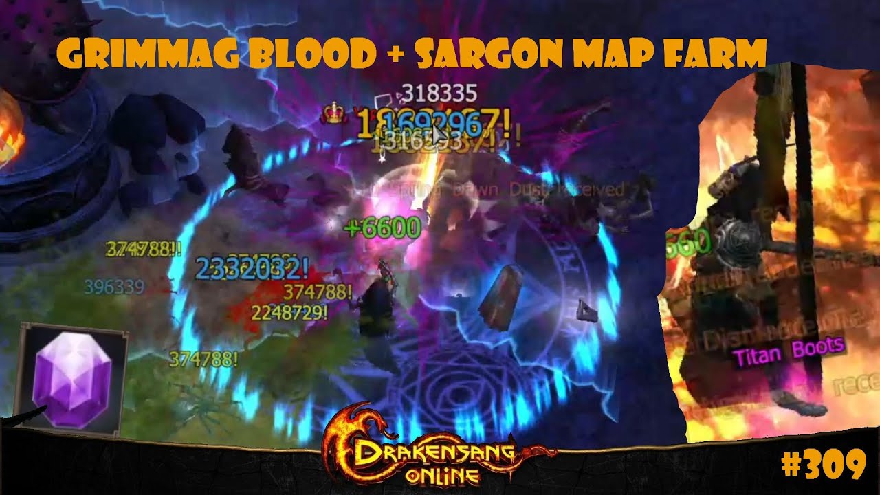 Drakensang Online - Farm Sargon Map/Grimmag with Upgradet Dragan Set [Warrior]