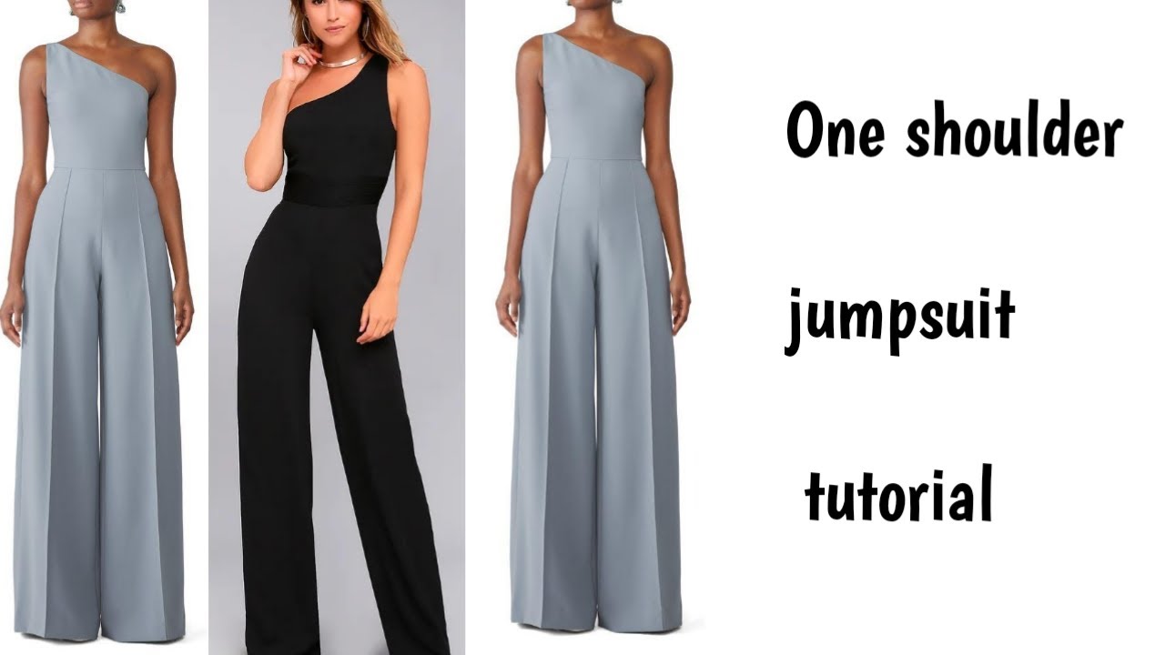 One shoulder jumpsuit tutorial