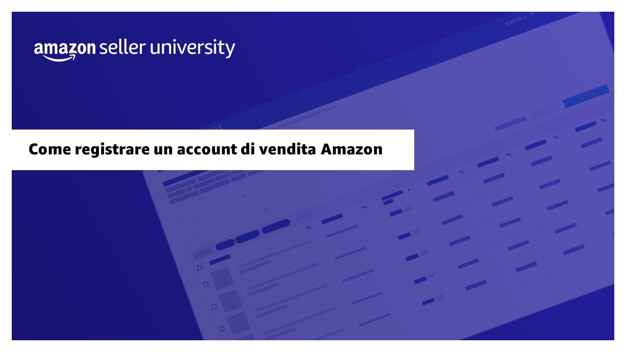 Come registrare un account di vendita Amazon