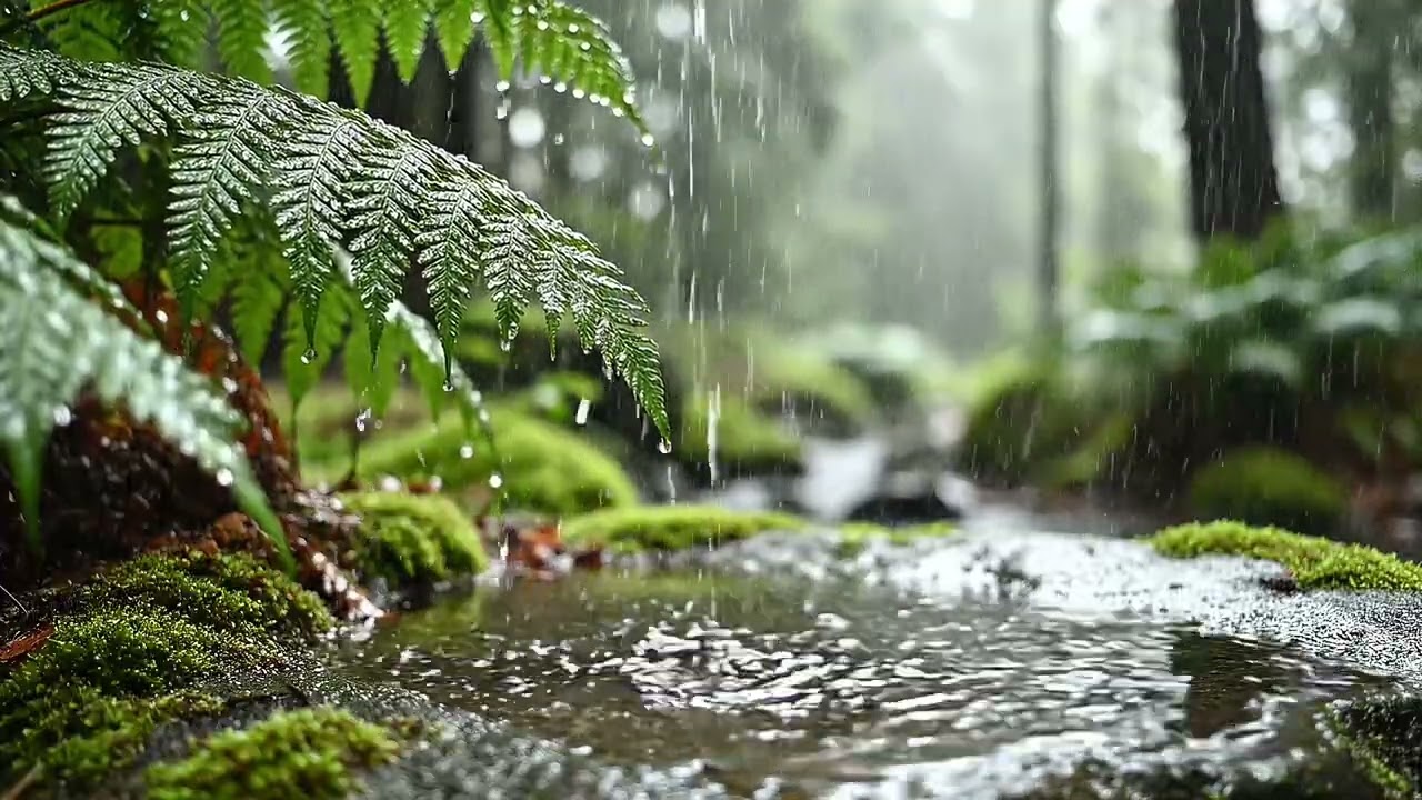 30 MINUTOS de CHUVA na Floresta 🌧️ Som Relaxante para Dormir Profundamente