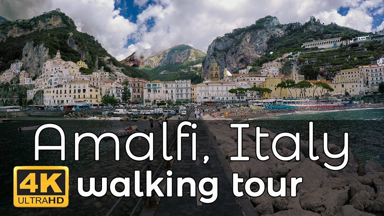 Amalfi, Italy Walking Tour in 4K