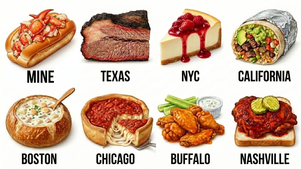 Every American City Food Explained in 10 Min