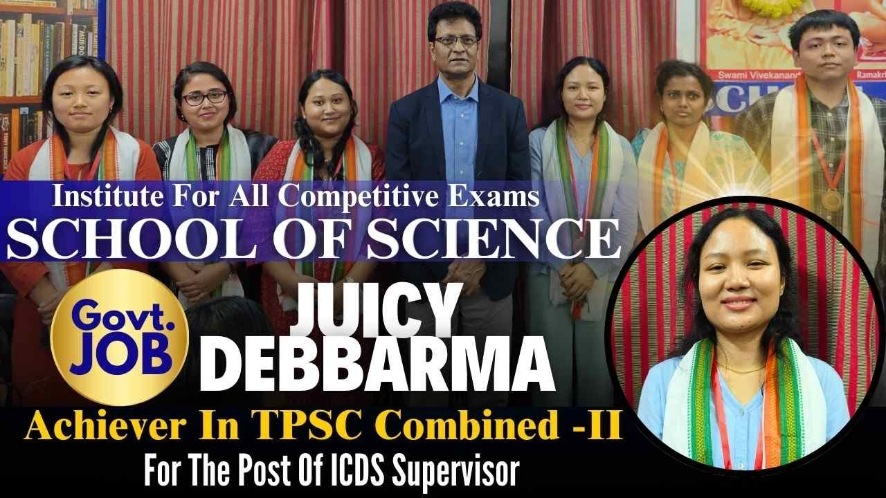 Juicy Debbarma | ICDS Supervisor | TPSC Combined-II Achiever | Empowering Lives Through Service