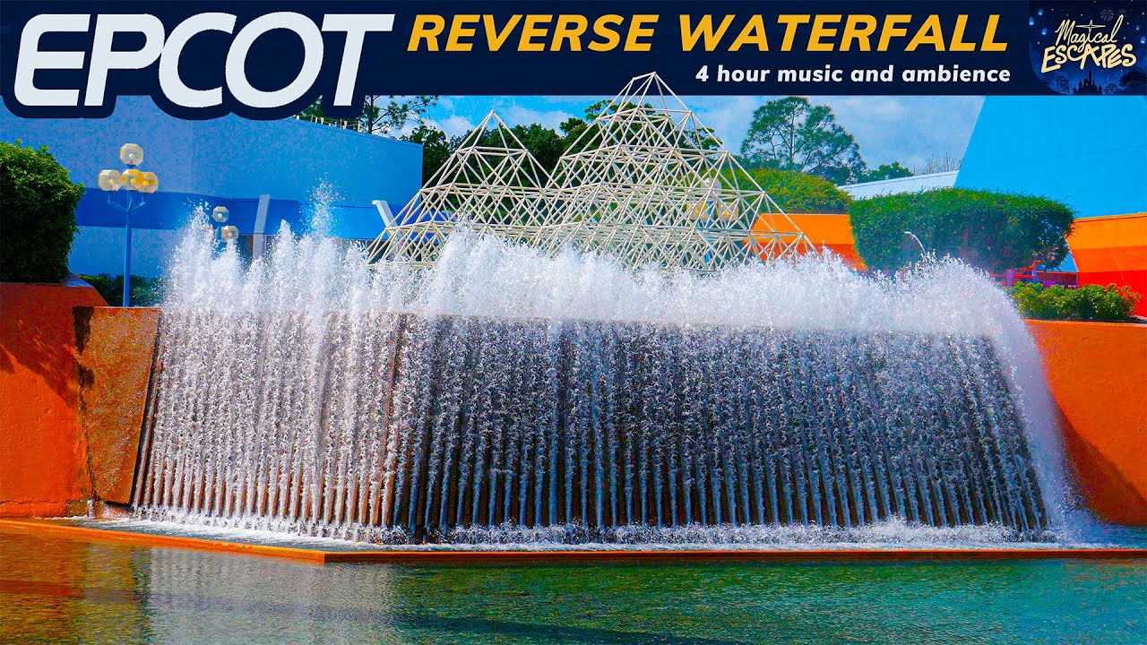 EPCOT Reverse Waterfall Ambience &ndash; Futuristic Relaxation with Disney Magic
