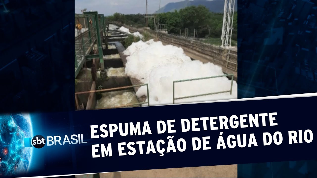 RJ: Cedae não sabe explicar origem de detergente em estação de tratamento | SBT Brasil (04/02/20)
