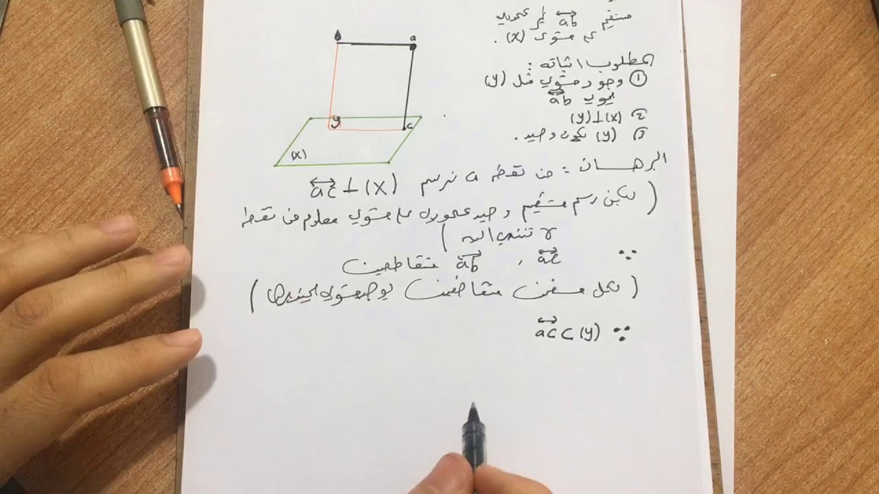 رياضيات السادس العلمي //  مبرهنة 9 // رعـــــد ابراهيــــم