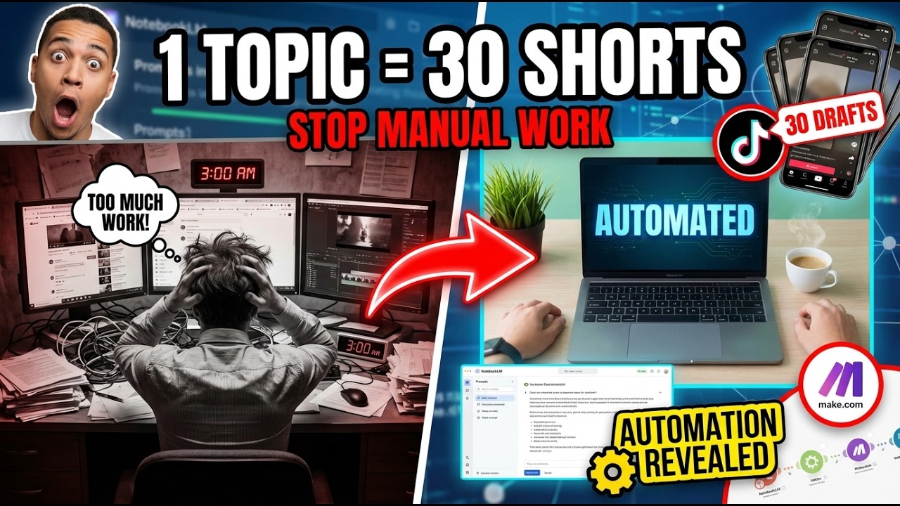 30-Day YouTube Shorts Content Plan in Minutes + Get my Automated Video Creation Workflow