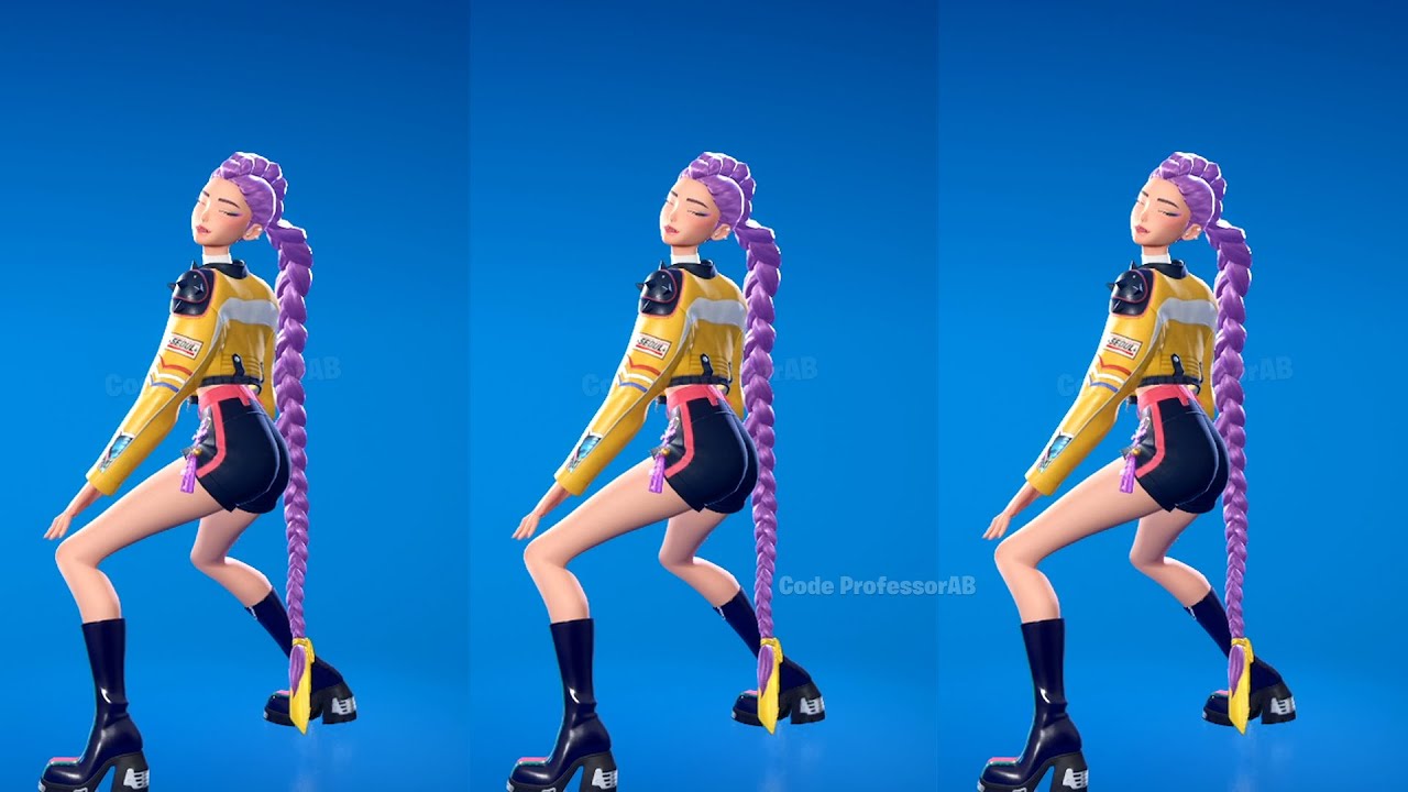Fortnite Whiplash Emote With Rumi Skin Thicc 🍑😜😍