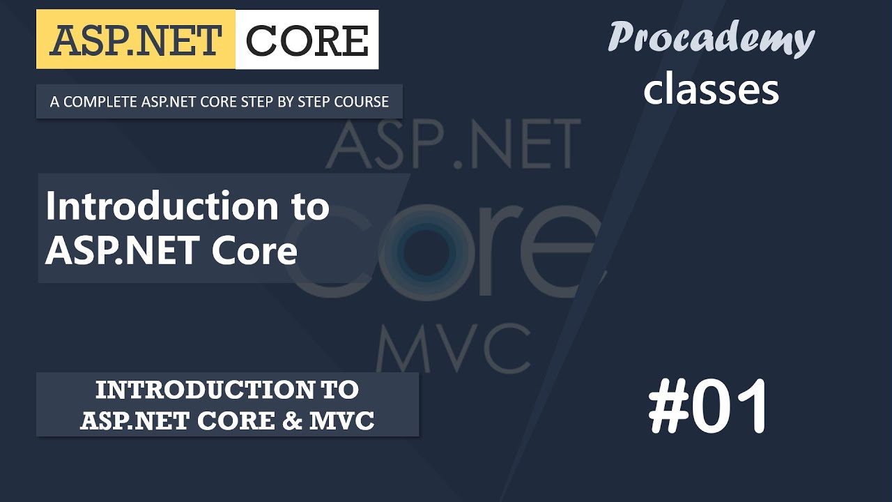 #01 Introduction to ASP NET Core | Introduction to ASP.NET Core | ASP.NET Core MVC Course