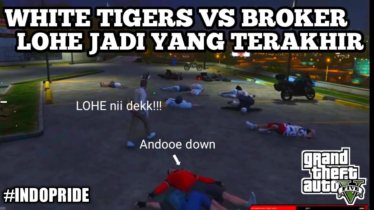 WHITE TIGERS VS BROKER !! ANAK ORMAS CARI MASALAH - GTA V ROLEPLAY