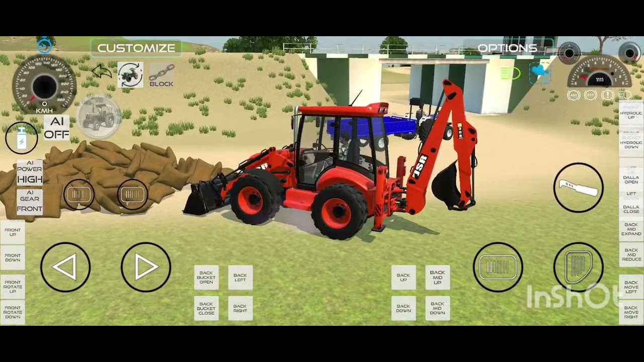 🔴Drive JCB and Uploading 🪨🏗Stone From Dumper🌋 Truck in Game 