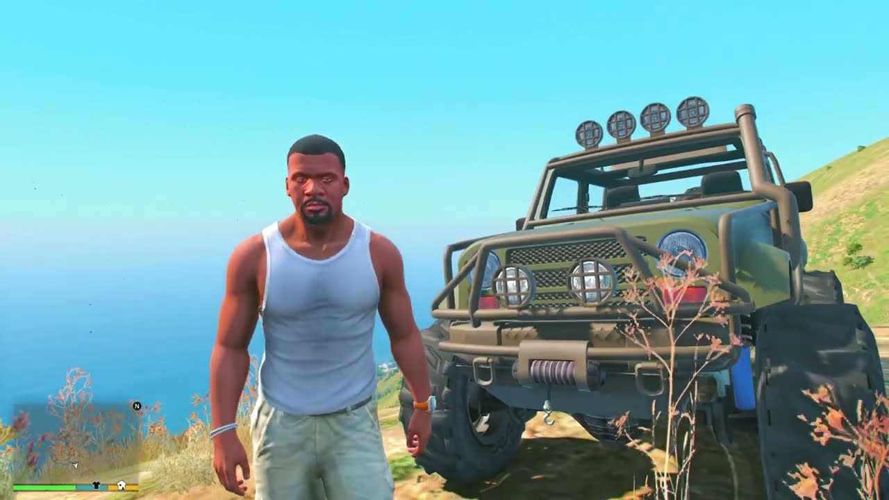 GTA 5 : FRANKLIN & SHINCHAN FOUND A MILITARY OFF ROAD CAR