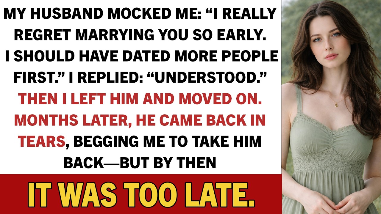 My Husband Mocked Me: “I Really Regret Marrying You So Early. I Should Have Dated More...