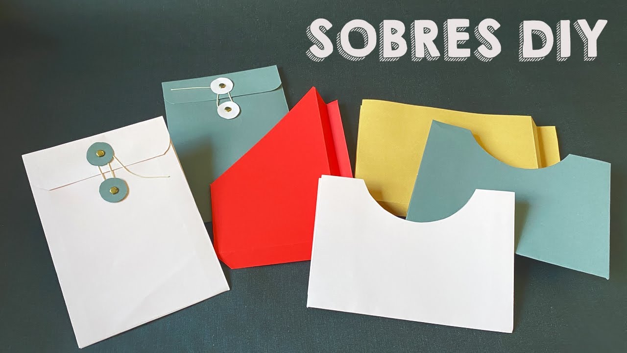 📚 Cómo Hacer  BOLSILLOS o SOBRES para CUADERNOS 💛   [ Regalo 📦 3 PLANTILLAS ]