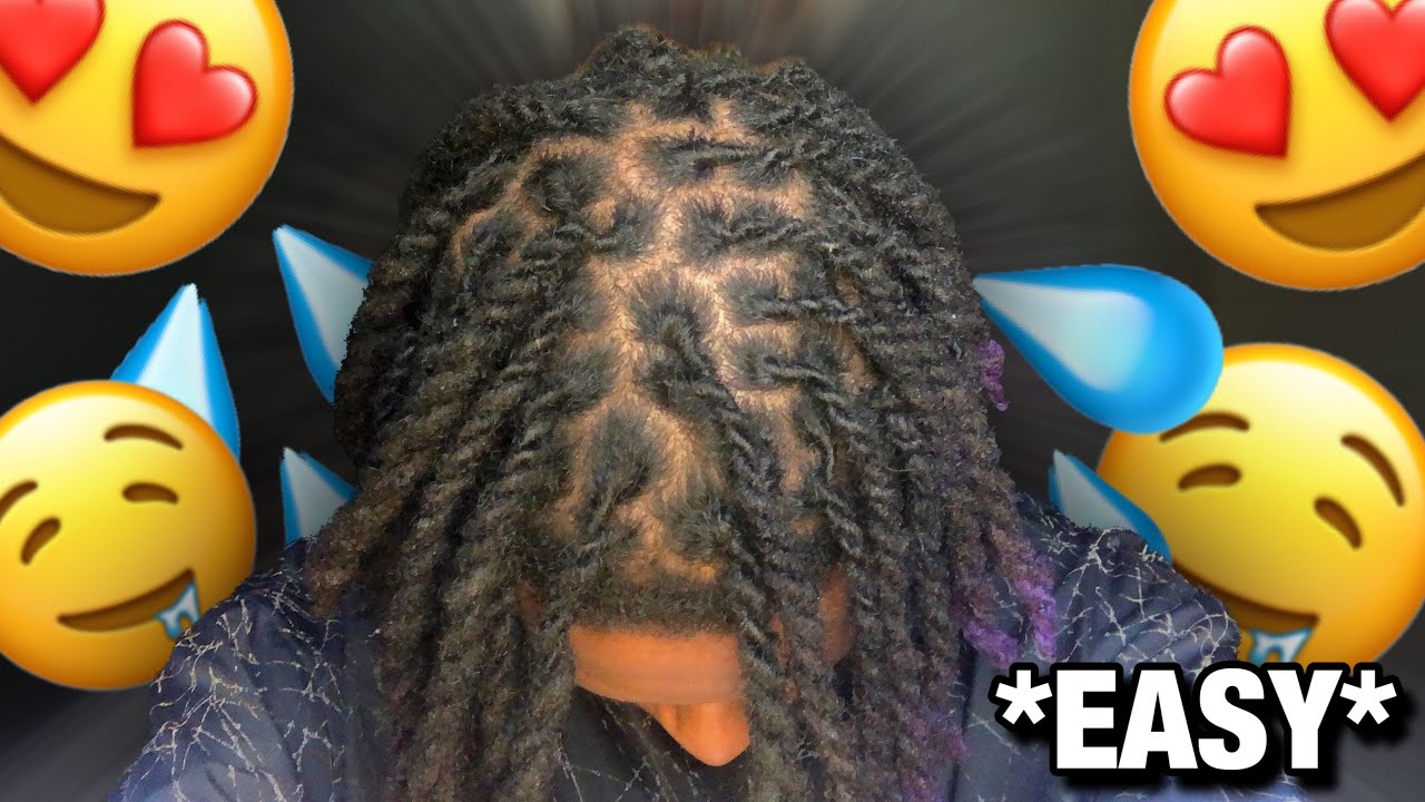 HOW TO TWO STRAND TWIST DREADS *EASY*