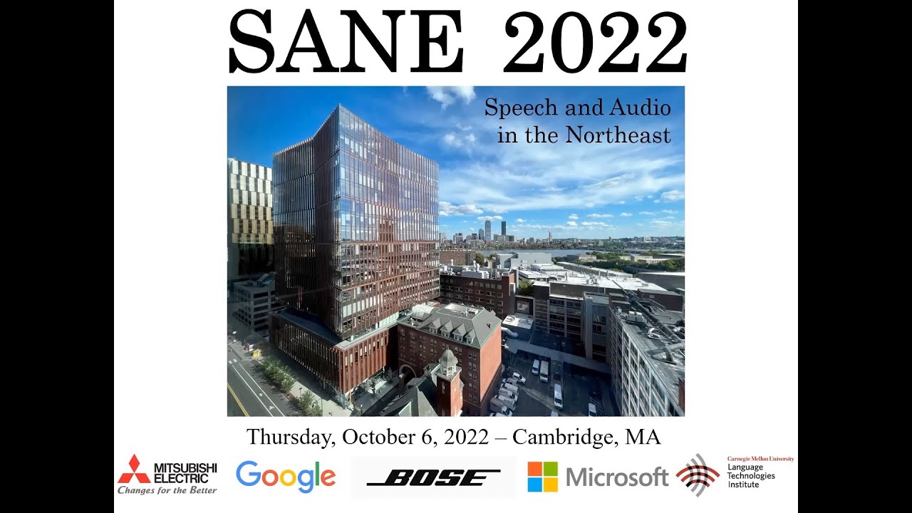 SANE2022 | Jonathan Le Roux - Workshop introduction