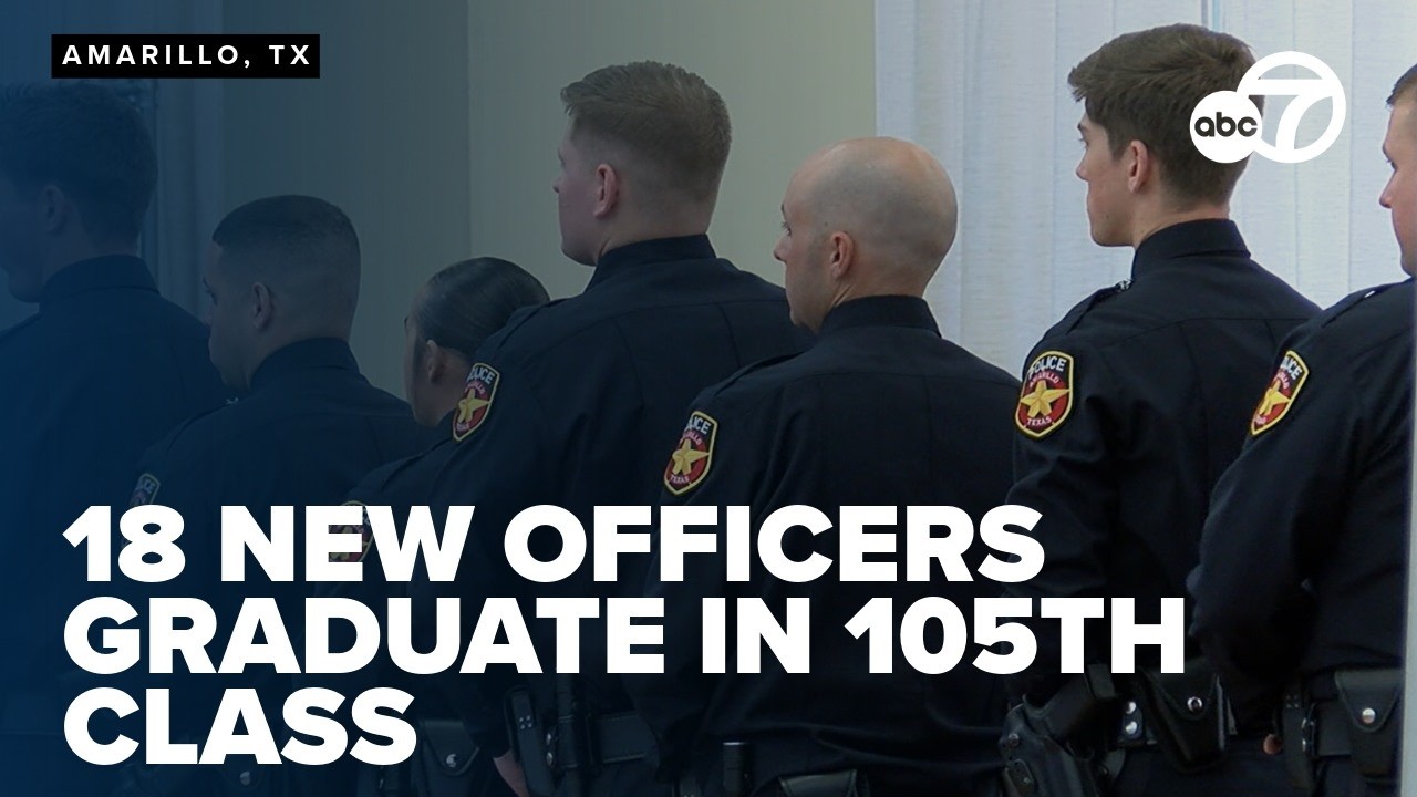 Amarillo Police Department graduates 18 new officers in 105th academy class