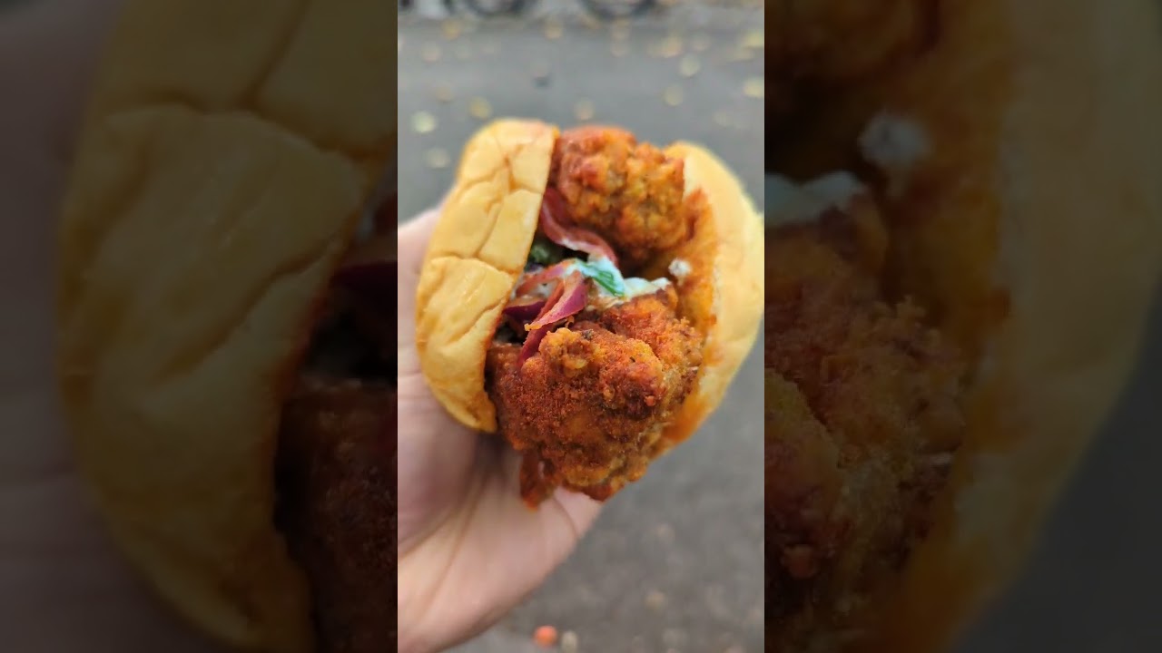The Viral Indian Fried Chicken Sandwich From Rowdy Rooster In NY