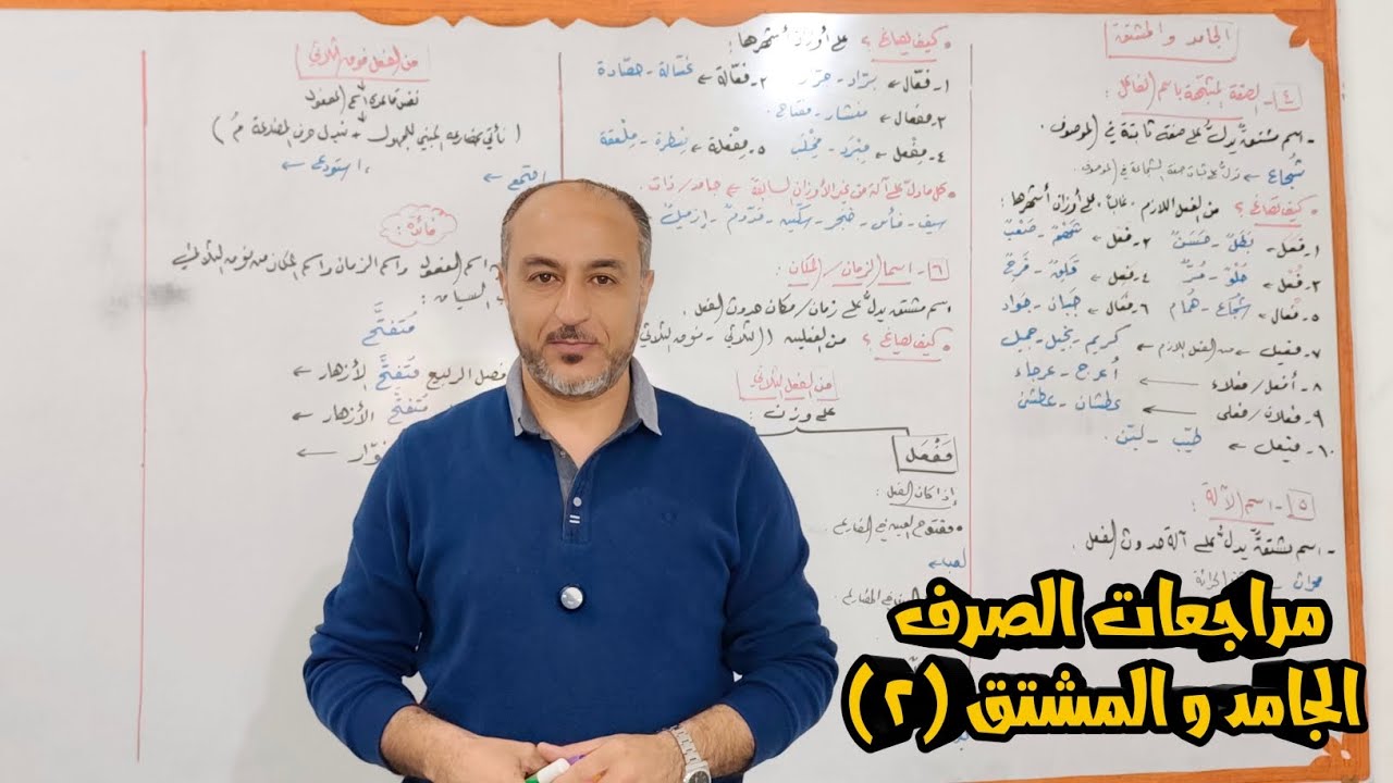 مراجعات عامة ـ الصرف ـ الجامد و المشتق (٢)