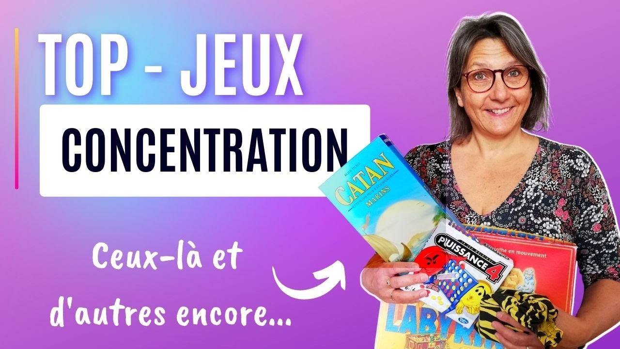 Meilleurs jeux pour la concentration de mon enfant