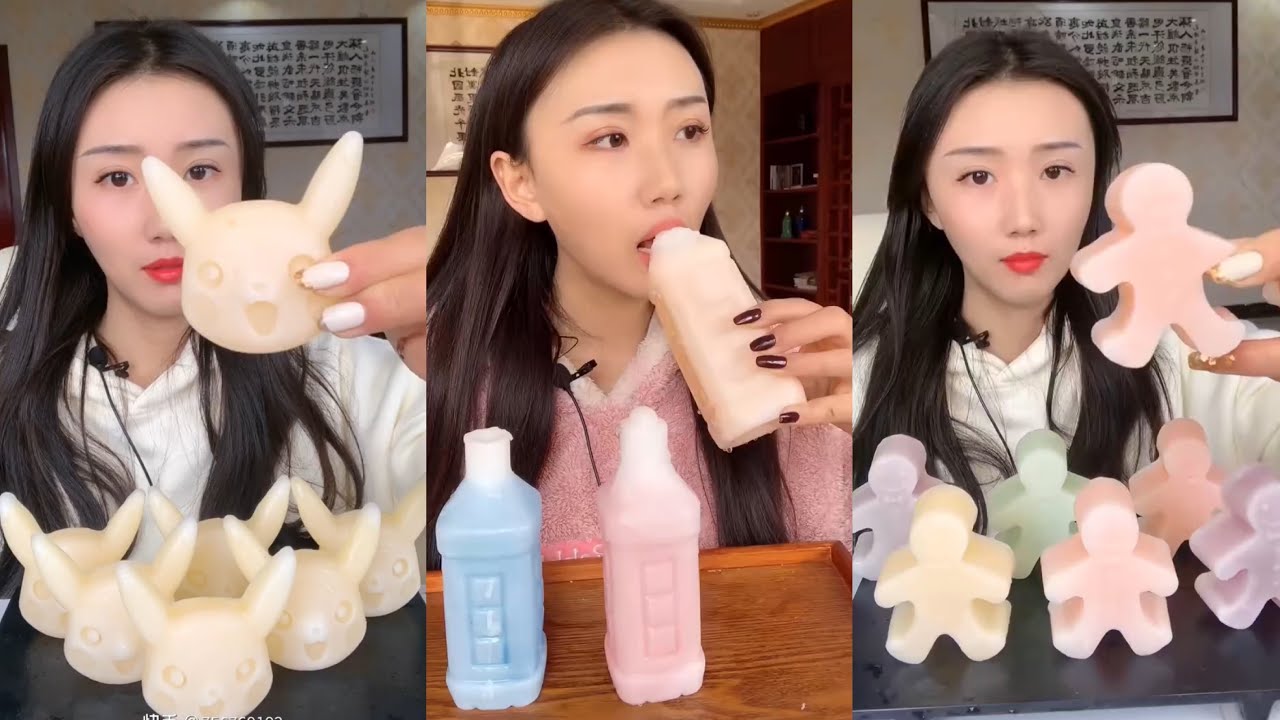 EATING NIK-L-NIPS WAX BOTTLES STICK CANDY DRINKS EATING SOUNDS | ASMR 먹방