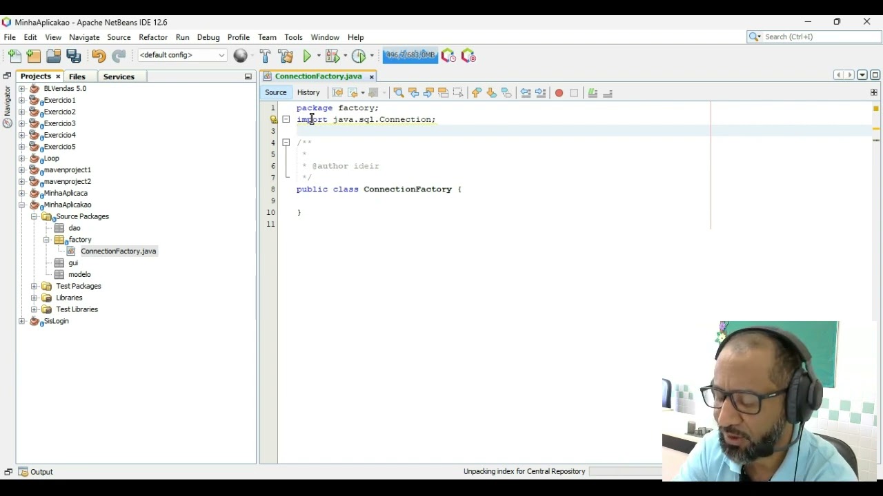 Curso de Java #01 - Sistema de cadastro de usu&aacute;rio em Java  - Ideir Coto