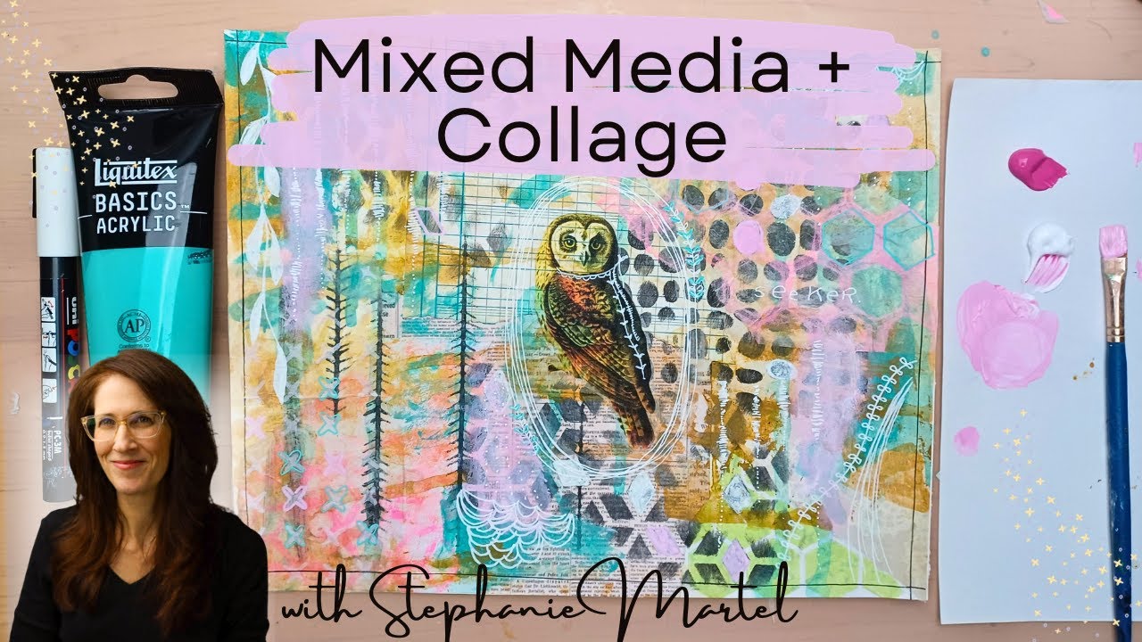 Mixed Media Art Collage Tutorial: Creating 
