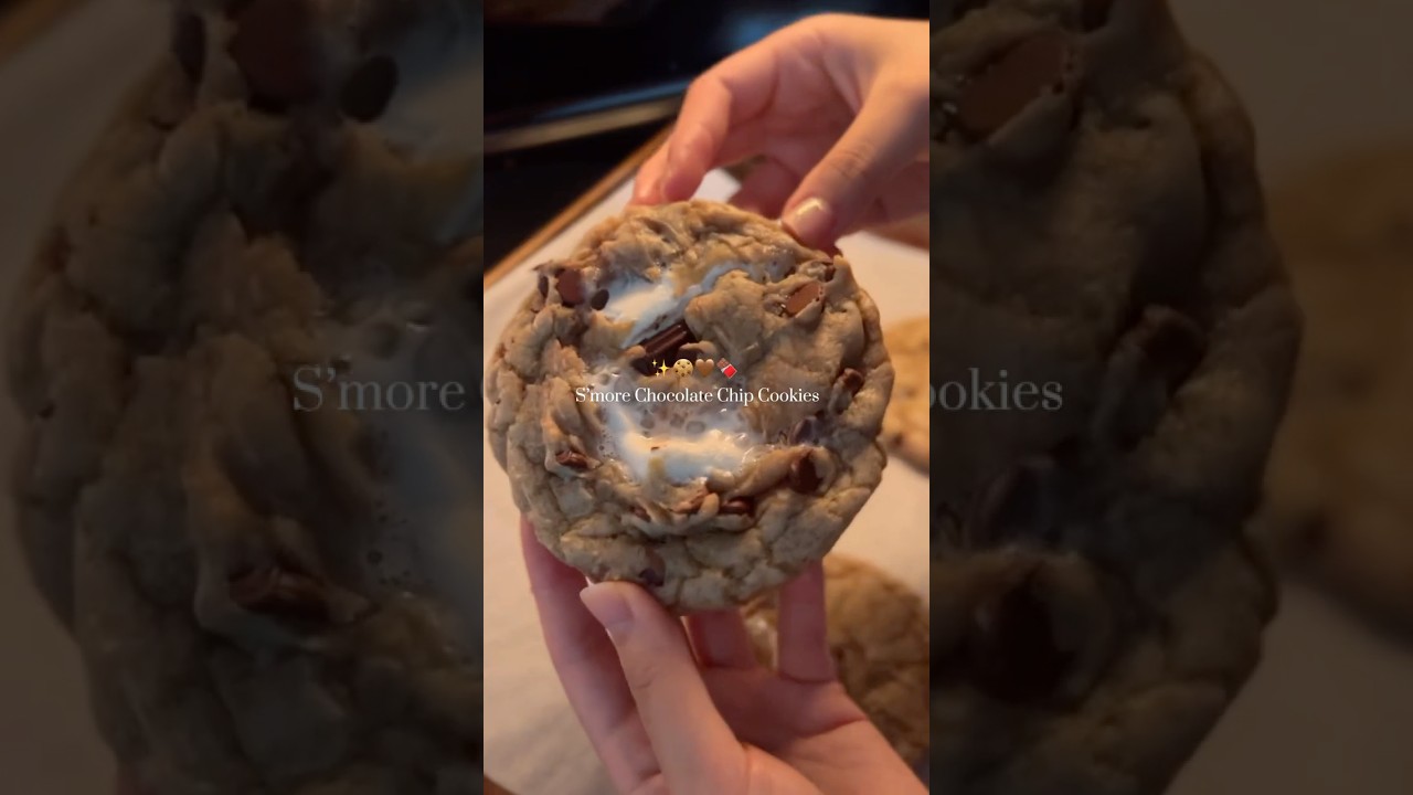 S&rsquo;mores Chocolate Chip Cookies 🍪