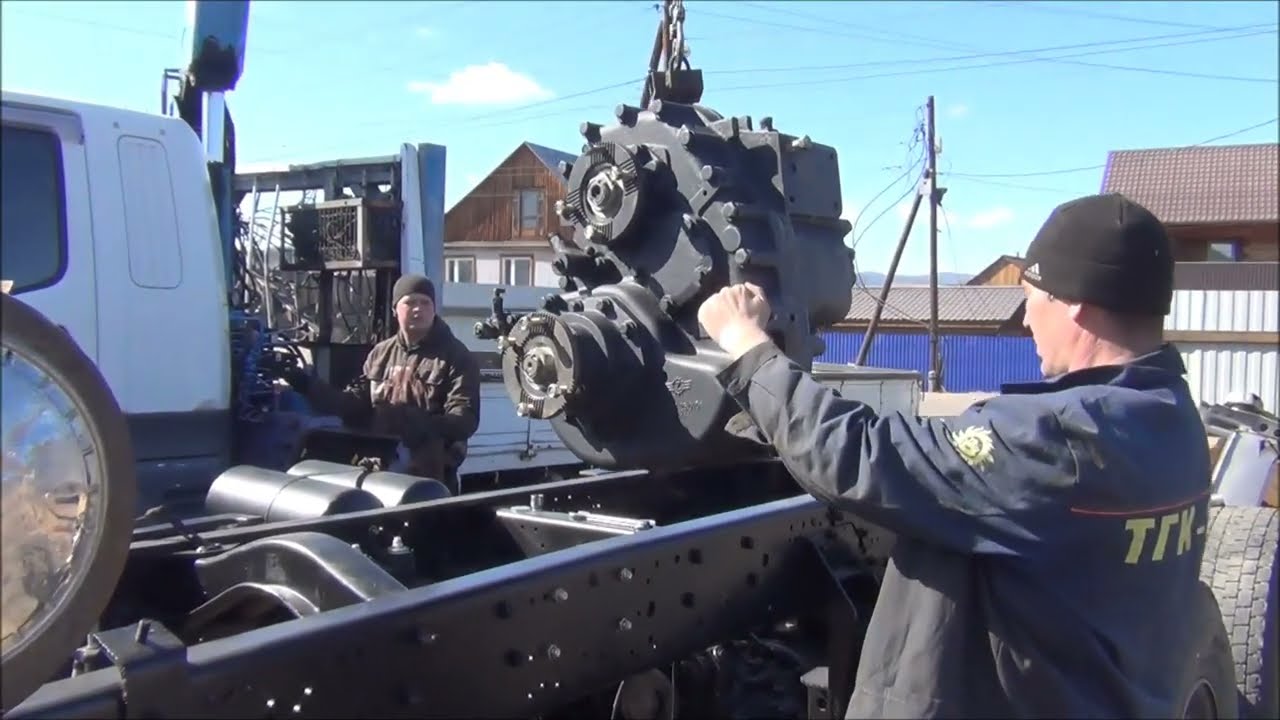 камаз 65225 ( установка раздатки)
