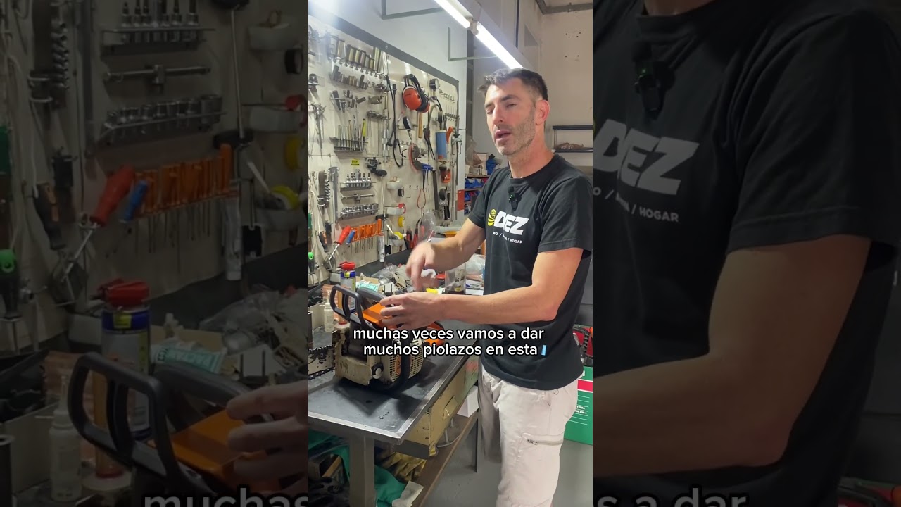 Motosierra que no arranca? Solucionado f&aacute;cil #motosierra #motosierrastihl #ahogada #noarranca